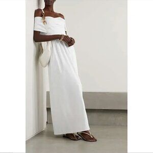 Altuzarra Off The Shoulder Tie Wrap Dress